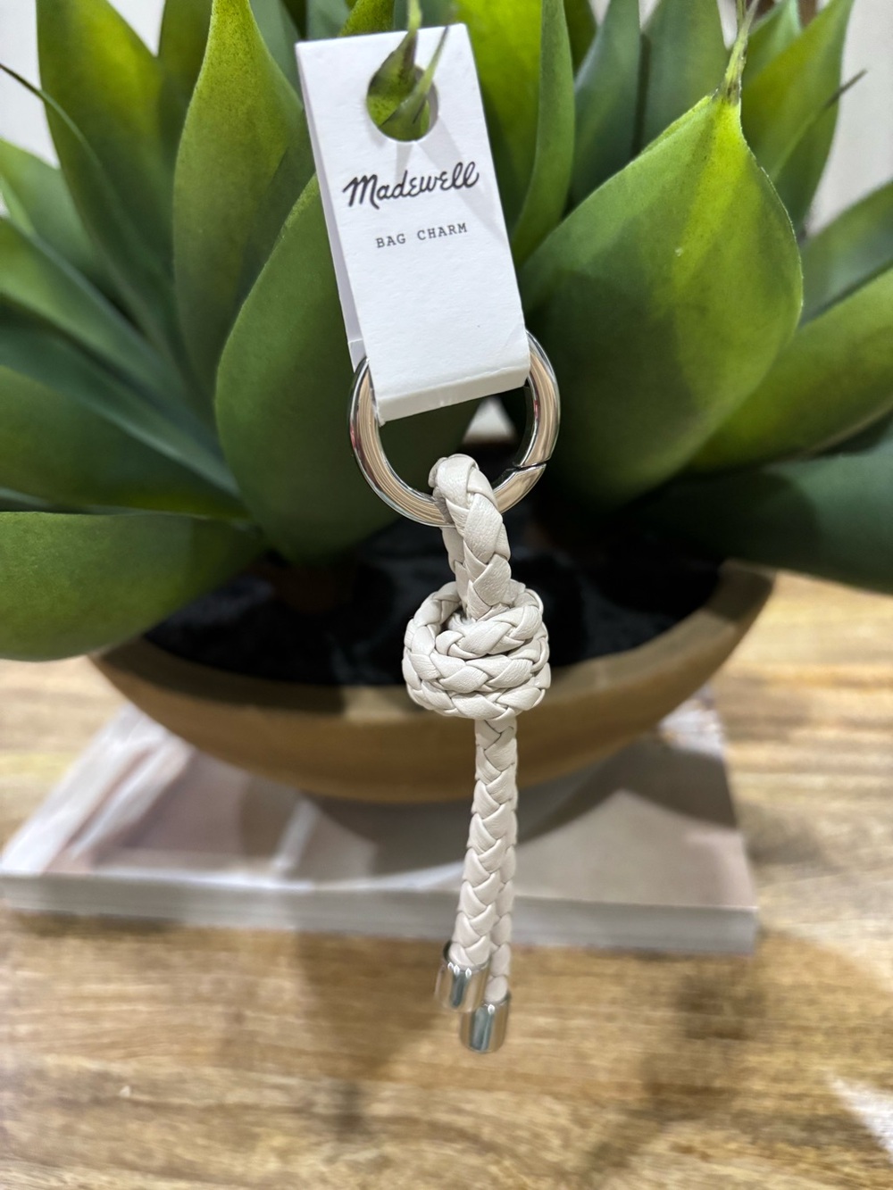 Madewell Braided Leather Bag Charm